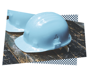 A hardhat representing construction disputes