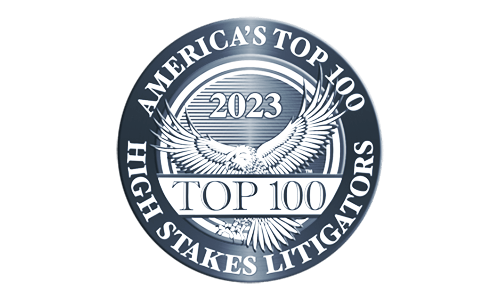   Recognition as America's Top 100 High Stakes Litigators