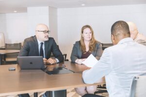Eric Hone and Jill Garcia during discussion