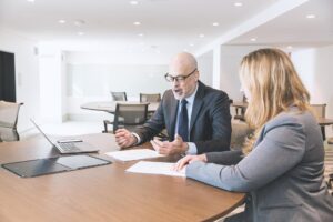 Eric Hone and Jill Garcia during discussion