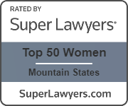   Top 50 Women SuperLawyers badge