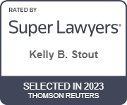   Kelly Stout SuperLawyers badge